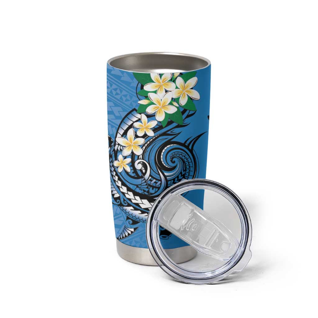 FSM Yap State Polynesian Shark Tattoo Personalised Tumbler Cup LT9 - Polynesian Pride