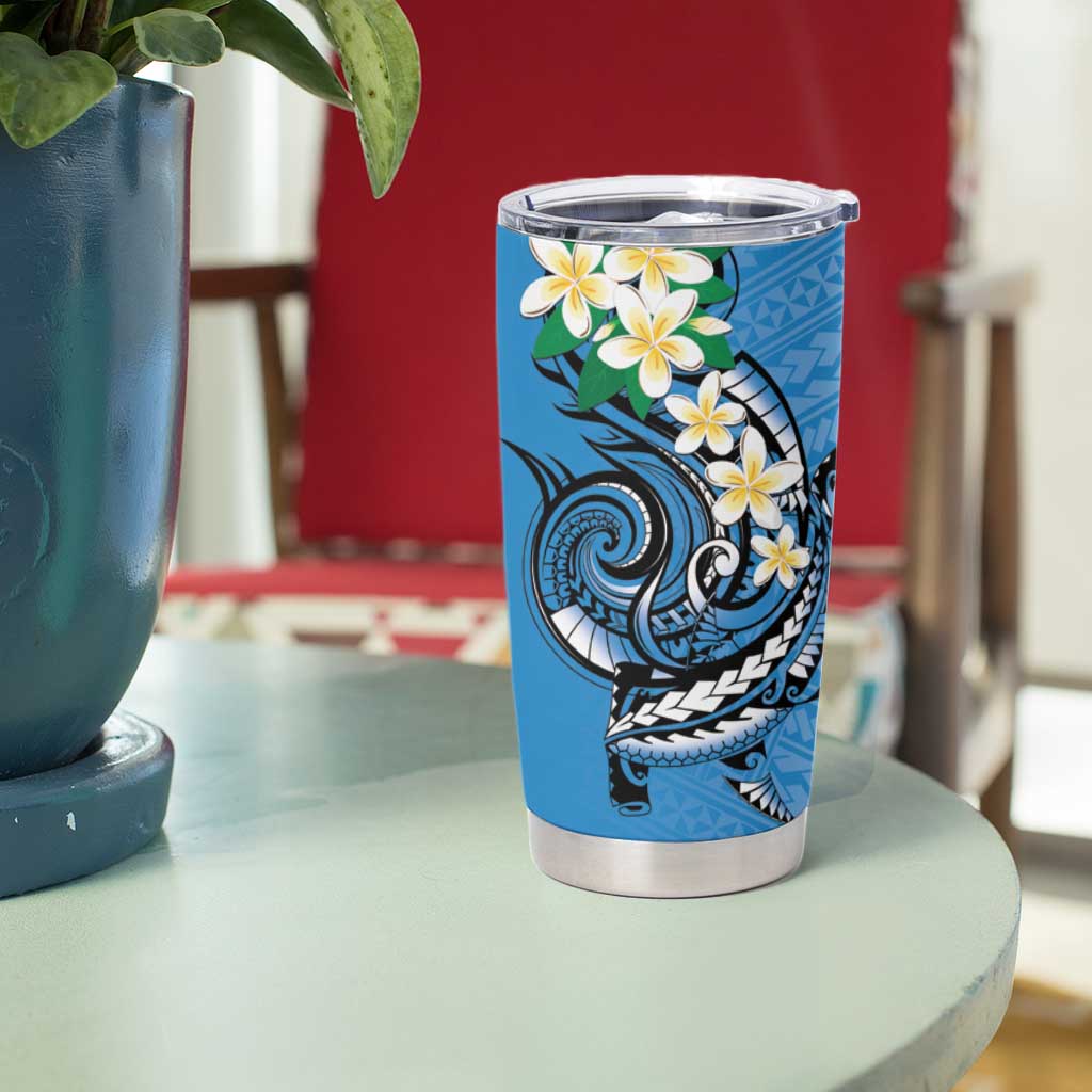 FSM Yap State Polynesian Shark Tattoo Personalised Tumbler Cup LT9 - Polynesian Pride