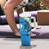 FSM Yap State Polynesian Shark Tattoo Personalised Tumbler With Handle LT9 - Polynesian Pride