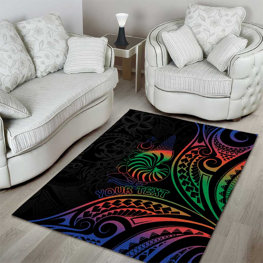New Caledonia Polynesian Tatoo Personalised Area Rug LT9 - Polynesian Pride