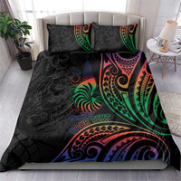 New Caledonia Polynesian Tatoo Personalised Bedding Set LT9 - Polynesian Pride
