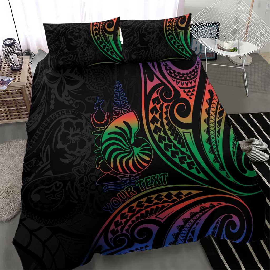 New Caledonia Polynesian Tatoo Personalised Bedding Set LT9 - Polynesian Pride