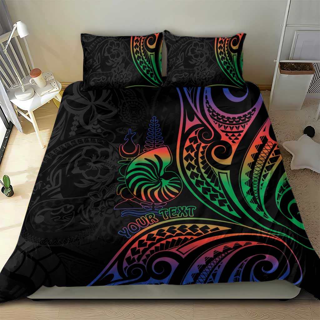 New Caledonia Polynesian Tatoo Personalised Bedding Set LT9 - Polynesian Pride