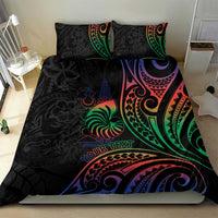 New Caledonia Polynesian Tatoo Personalised Bedding Set LT9 - Polynesian Pride