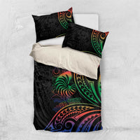 New Caledonia Polynesian Tatoo Personalised Bedding Set LT9 US Twin 172cm x 218cm Black - Polynesian Pride