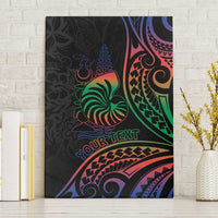 New Caledonia Polynesian Tatoo Personalised Canvas Wall Art LT9 Without Frame Black - Polynesian Pride