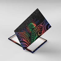 New Caledonia Polynesian Tatoo Personalised Canvas Wall Art LT9 With Frame Black - Polynesian Pride