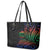 New Caledonia Polynesian Tatoo Personalised Leather Tote Bag