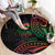 New Caledonia Polynesian Tatoo Personalised Round Carpet