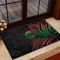 New Caledonia Polynesian Tatoo Personalised Rubber Doormat LT9 - Polynesian Pride