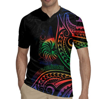 New Caledonia Polynesian Tatoo Personalised Rugby Jersey LT9 - Polynesian Pride