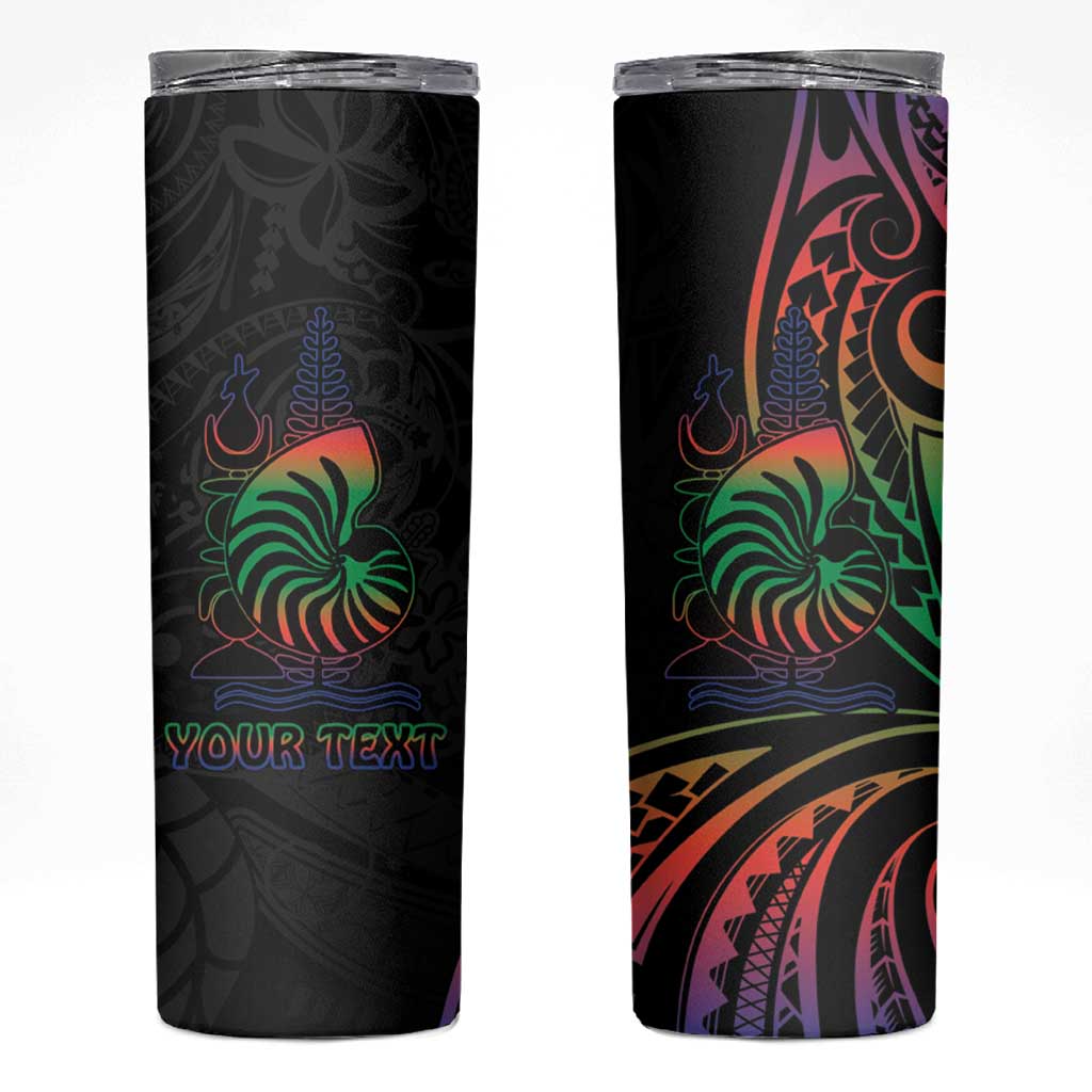 New Caledonia Polynesian Tatoo Personalised Skinny Tumbler