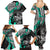 personalised-polynesia-skull-family-matching-summer-maxi-dress-and-hawaiian-shirt-tattoo-in-the-style-of-maori-with-marine-life-aqua