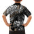 Personalised Polynesia Skull Family Matching Puletasi Dress and Hawaiian Shirt Tattoo In The Style Of Maori With Marine Life Gold LT9 - Polynesian Pride