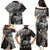 Personalised Polynesia Skull Family Matching Puletasi Dress and Hawaiian Shirt Tattoo In The Style Of Maori With Marine Life Gold LT9 - Polynesian Pride