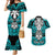 personalised-polynesia-skull-couples-matching-mermaid-dress-and-hawaiian-shirt-with-boars-tusk-aqua-arty-vibe