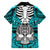 personalised-polynesia-skull-family-matching-off-shoulder-short-dress-and-hawaiian-shirt-with-boars-tusk-aqua-arty-vibe