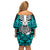 personalised-polynesia-skull-family-matching-off-shoulder-short-dress-and-hawaiian-shirt-with-boars-tusk-aqua-arty-vibe