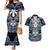 personalised-polynesia-skull-couples-matching-mermaid-dress-and-hawaiian-shirt-with-boars-tusk-blue-arty-vibe