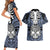 personalised-polynesia-skull-couples-matching-short-sleeve-bodycon-dress-and-hawaiian-shirt-with-boars-tusk-blue-arty-vibe