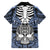 personalised-polynesia-skull-family-matching-long-sleeve-bodycon-dress-and-hawaiian-shirt-with-boars-tusk-blue-arty-vibe