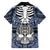 personalised-polynesia-skull-family-matching-off-shoulder-long-sleeve-dress-and-hawaiian-shirt-with-boars-tusk-blue-arty-vibe