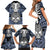 personalised-polynesia-skull-family-matching-short-sleeve-bodycon-dress-and-hawaiian-shirt-with-boars-tusk-blue-arty-vibe