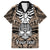 personalised-polynesia-skull-family-matching-long-sleeve-bodycon-dress-and-hawaiian-shirt-with-boars-tusk-gold-arty-vibe