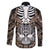 personalised-polynesia-skull-family-matching-off-shoulder-long-sleeve-dress-and-hawaiian-shirt-with-boars-tusk-gold-arty-vibe