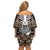 personalised-polynesia-skull-family-matching-off-shoulder-short-dress-and-hawaiian-shirt-with-boars-tusk-gold-arty-vibe