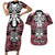 personalised-polynesia-skull-couples-matching-short-sleeve-bodycon-dress-and-hawaiian-shirt-with-boars-tusk-pink-arty-vibe