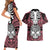 personalised-polynesia-skull-couples-matching-short-sleeve-bodycon-dress-and-hawaiian-shirt-with-boars-tusk-pink-arty-vibe