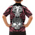 personalised-polynesia-skull-family-matching-long-sleeve-bodycon-dress-and-hawaiian-shirt-with-boars-tusk-pink-arty-vibe