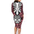 personalised-polynesia-skull-family-matching-long-sleeve-bodycon-dress-and-hawaiian-shirt-with-boars-tusk-pink-arty-vibe