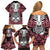 personalised-polynesia-skull-family-matching-off-shoulder-short-dress-and-hawaiian-shirt-with-boars-tusk-pink-arty-vibe