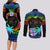 fiji-lgbt-couples-matching-long-sleeve-bodycon-dress-and-long-sleeve-button-shirts-love-is-love-tapa-pattern-rainbow-water-color