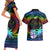 fiji-lgbt-couples-matching-short-sleeve-bodycon-dress-and-hawaiian-shirt-love-is-love-tapa-pattern-rainbow-water-color