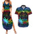 fiji-lgbt-couples-matching-summer-maxi-dress-and-hawaiian-shirt-love-is-love-tapa-pattern-rainbow-water-color