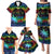 Fiji LGBT Family Matching Puletasi Dress and Hawaiian Shirt Love Is Love Tapa Pattern Rainbow Water Color LT9 - Polynesian Pride