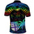 Fiji LGBT Polo Shirt Love Is Love Tapa Pattern Rainbow Water Color LT9 - Polynesian Pride