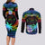 personalised-fiji-lgbt-couples-matching-long-sleeve-bodycon-dress-and-long-sleeve-button-shirts-love-is-love-tapa-pattern-rainbow-water-color