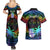 personalised-fiji-lgbt-couples-matching-summer-maxi-dress-and-hawaiian-shirt-love-is-love-tapa-pattern-rainbow-water-color