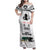 Custom New Zealand South Africa Rugby Family Matching Off Shoulder Maxi Dress and Hawaiian Shirt History Commemorative World Cup Winners Unique LT9 Mom's Dress White - Polynesian Pride