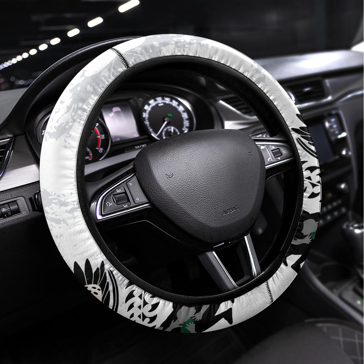 Custom New Zealand South Africa Rugby Steering Wheel Cover History Commemorative World Cup Winners Unique