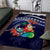 Felis Pusgua Guam Santa Area Rug Merry Christmas with Polynesian Tribal