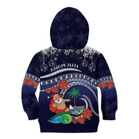 Felis Pusgua Guam Santa Kid Hoodie Merry Christmas with Polynesian Tribal LT9 - Polynesian Pride
