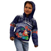 Felis Pusgua Guam Santa Kid Hoodie Merry Christmas with Polynesian Tribal LT9 - Polynesian Pride