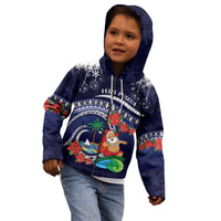 Felis Pusgua Guam Santa Kid Hoodie Merry Christmas with Polynesian Tribal LT9 - Polynesian Pride