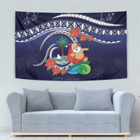 Felis Pusgua Guam Santa Tapestry Merry Christmas with Polynesian Tribal LT9 - Polynesian Pride