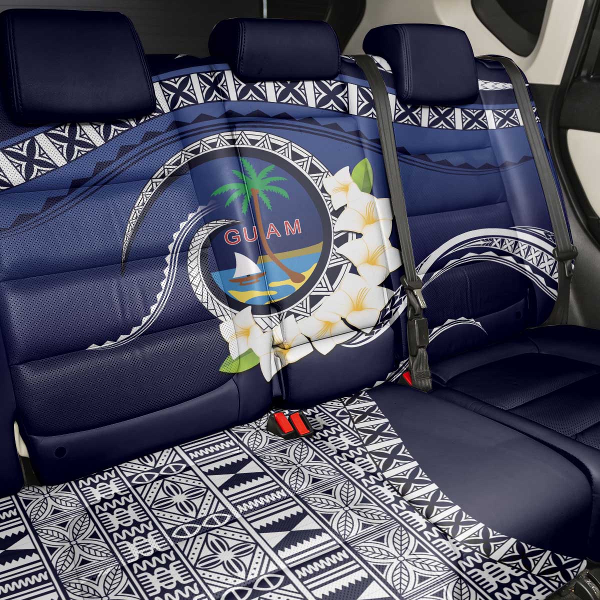 Hafai Adai Guam Guasalis Back Car Seat Cover Polynesian Tribal Pattern LT9 - Polynesian Pride